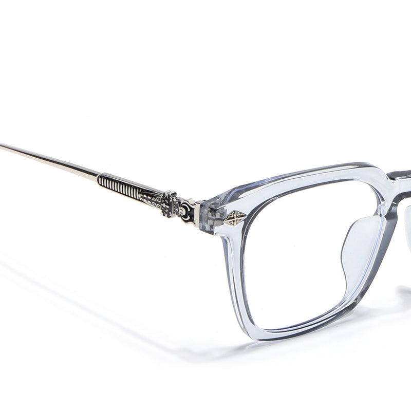 Voyage Blue Square Eyeglasses for Men & Women for Men & Women (TR83025MG3868-C3)