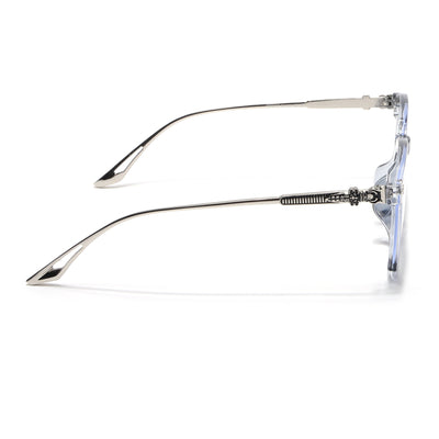 Voyage Blue Square Eyeglasses for Men & Women for Men & Women (TR83025MG3868-C3)