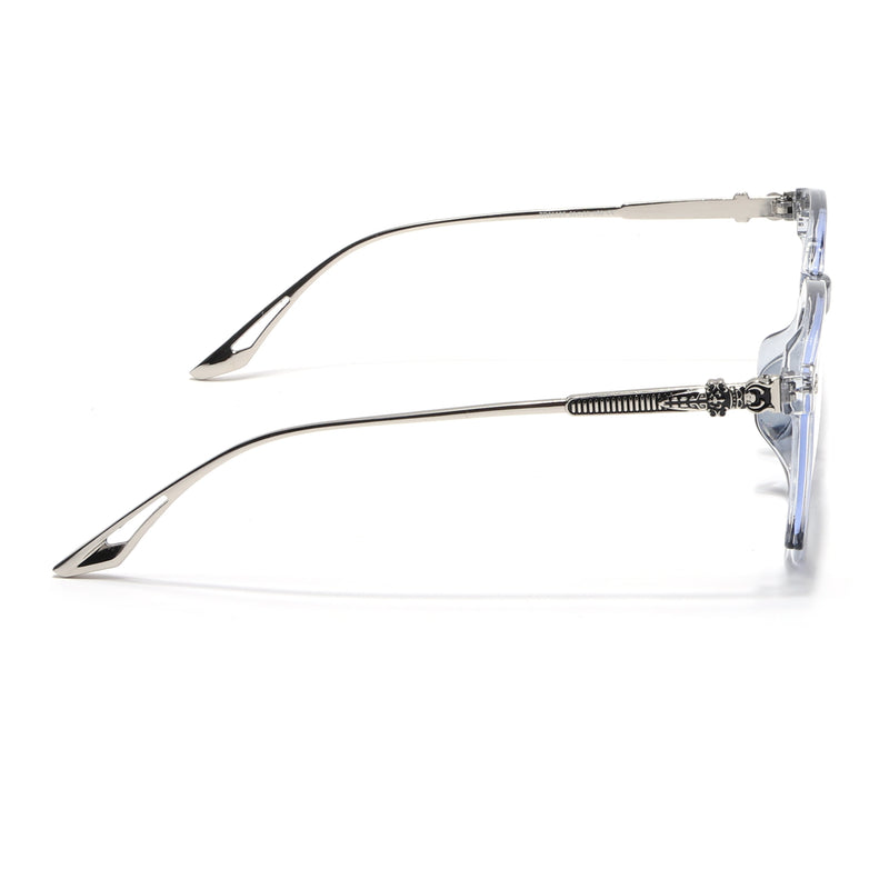 Voyage Blue Square Eyeglasses for Men & Women for Men & Women (TR83025MG3868-C3)