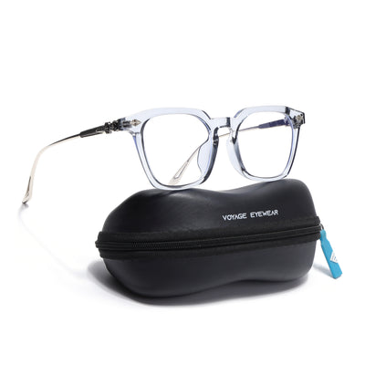 Voyage Blue Square Eyeglasses for Men & Women for Men & Women (TR83025MG3868-C3)