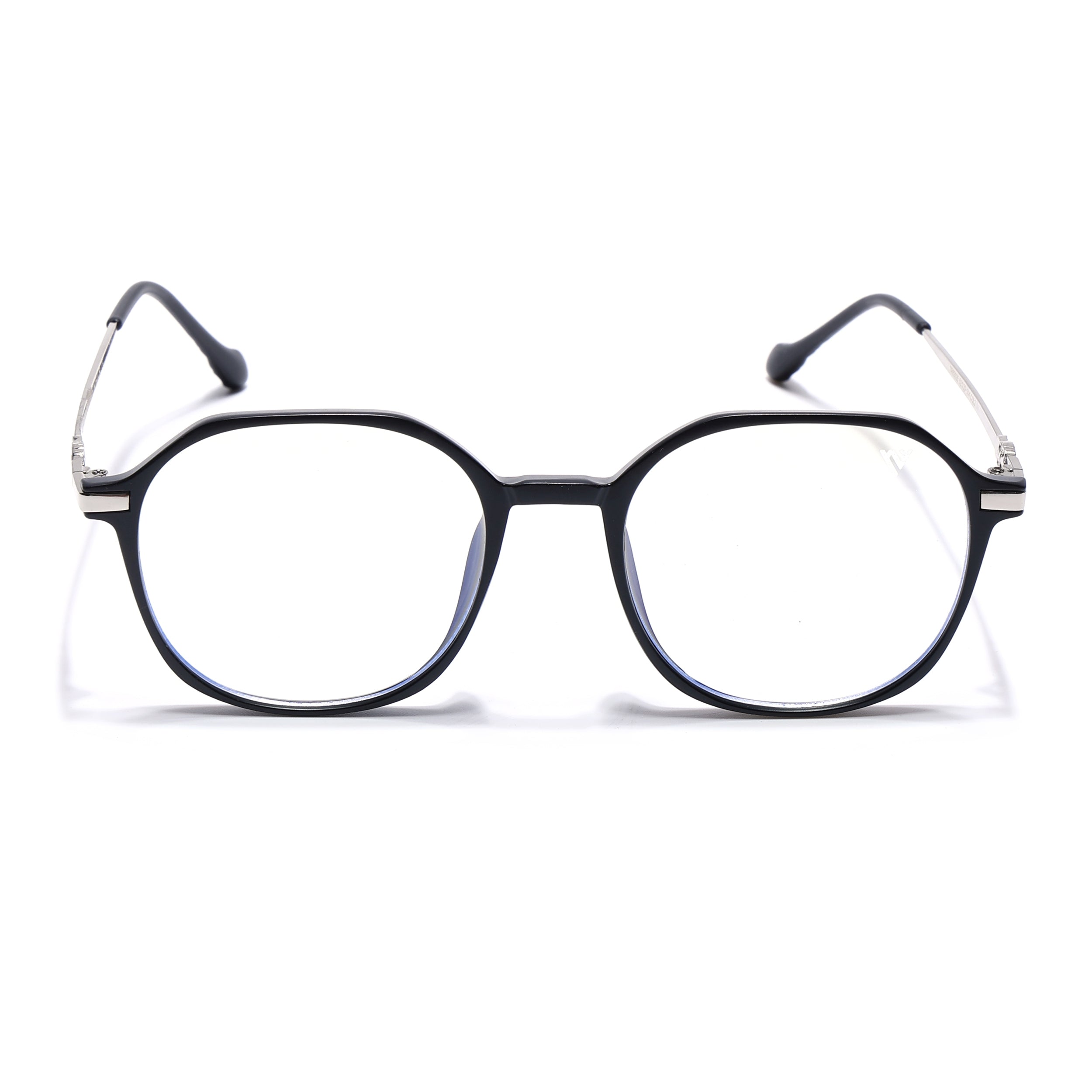 Voyage Glam Matt Black Square Eyeglasses for Men & Women (TR83025MG4672-C5)