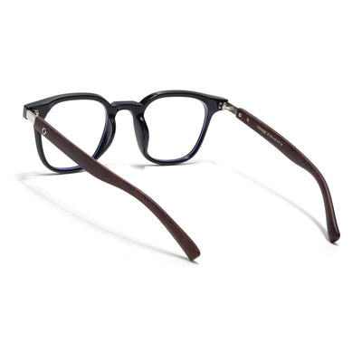 Voyage Black Square Eyeglasses for Men & Women (TR83026MG3854-C1)