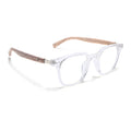 Voyage Clear Square Eyeglasses for Men & Women (TR83026MG3855-C2)