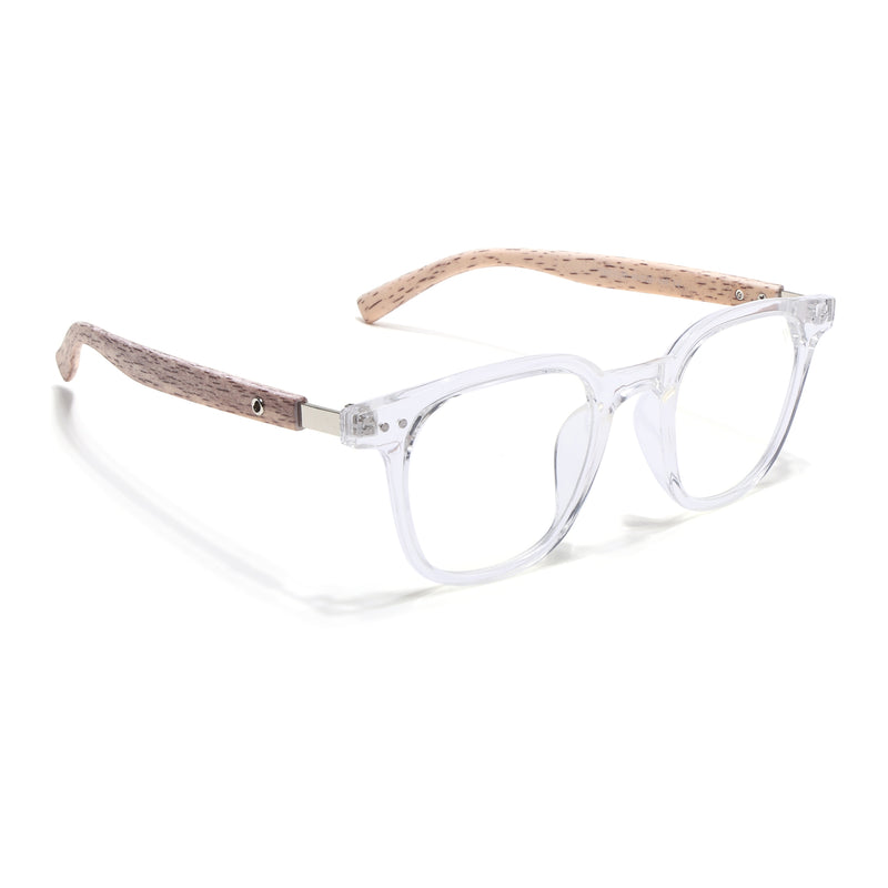 Voyage Clear Square Eyeglasses for Men & Women (TR83026MG3855-C2)