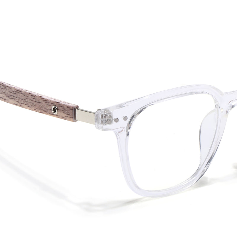Voyage Clear Square Eyeglasses for Men & Women (TR83026MG3855-C2)