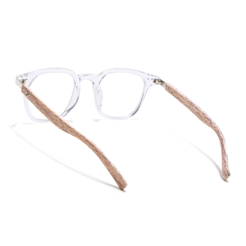 Voyage Clear Square Eyeglasses for Men & Women (TR83026MG3855-C2)