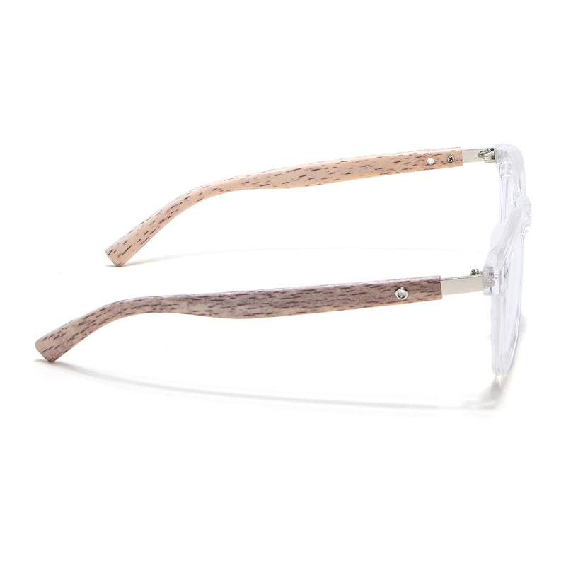 Voyage Clear Square Eyeglasses for Men & Women (TR83026MG3855-C2)