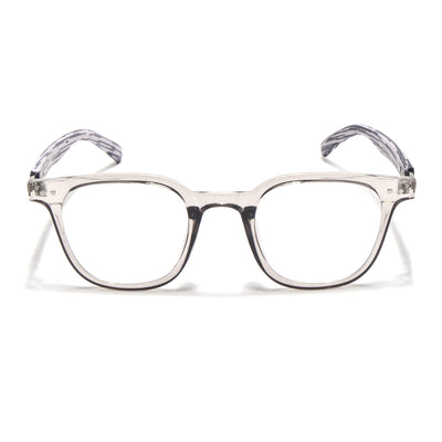 Voyage Grey Square Eyeglasses for Men & Women (TR83026MG3856-C3)