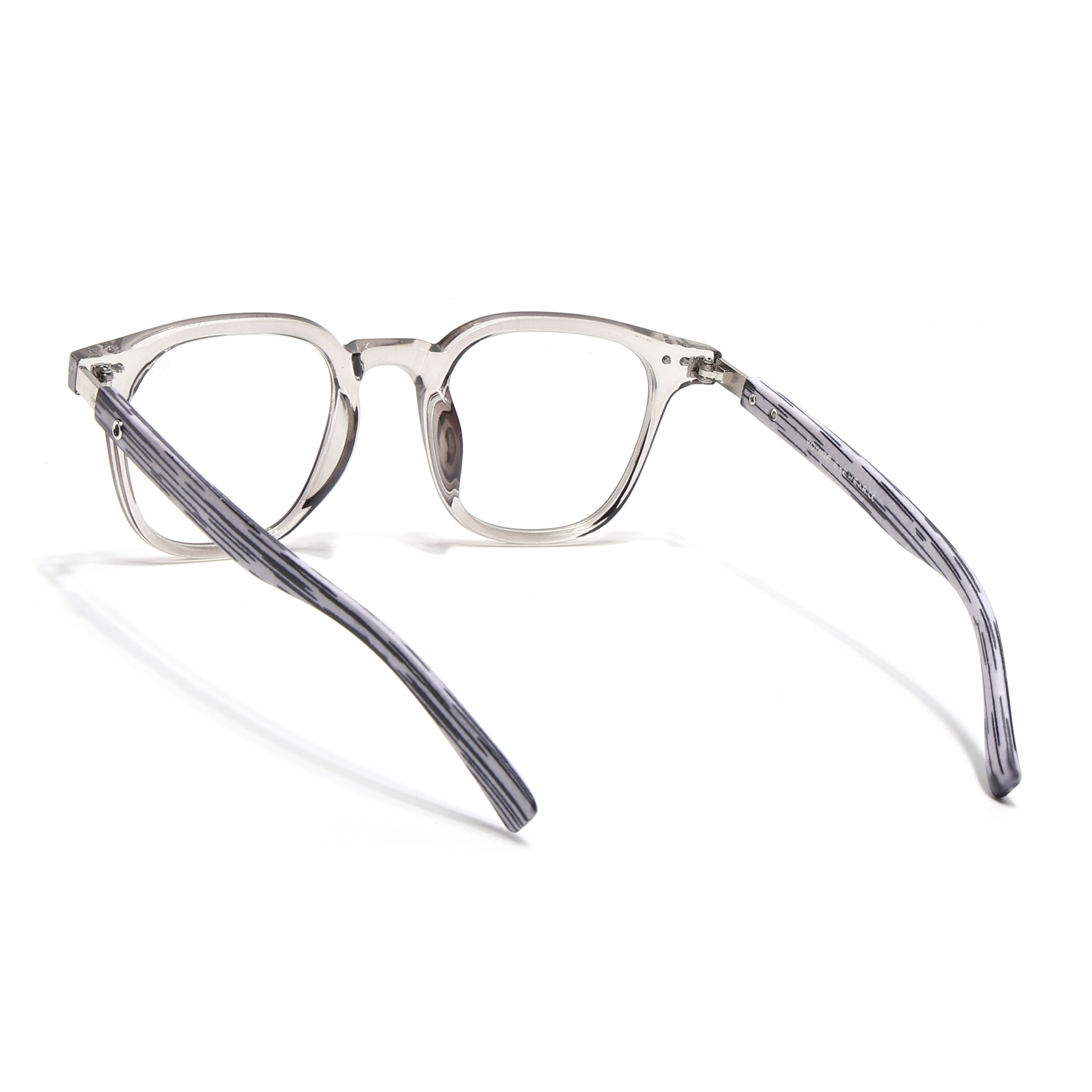 Voyage Grey Square Eyeglasses for Men & Women (TR83026MG3856-C3)