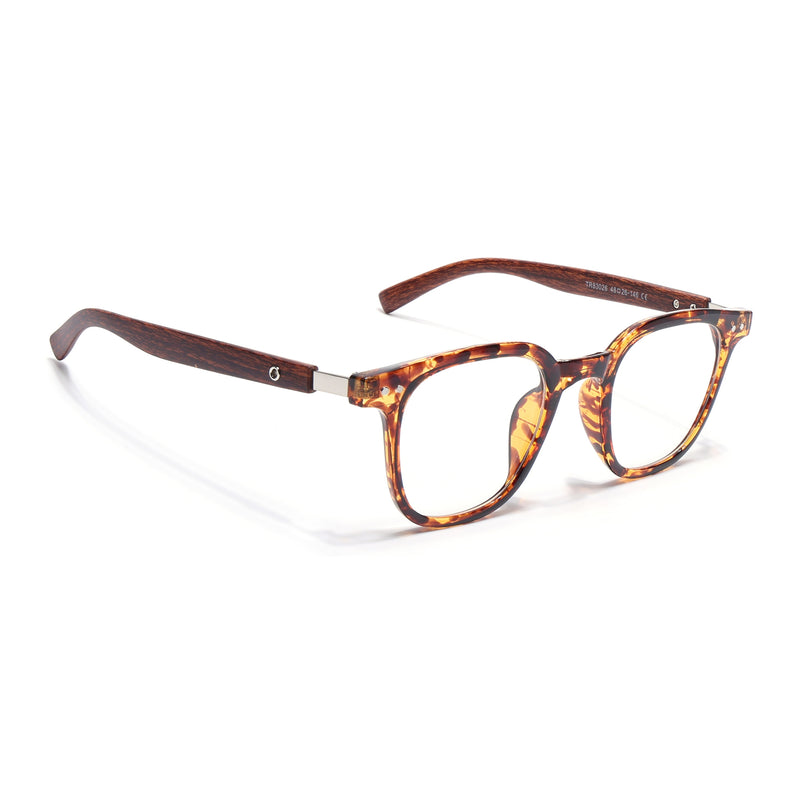 Voyage Brown & Black Square Eyeglasses for Men & Women (TR83026MG3857-C4)