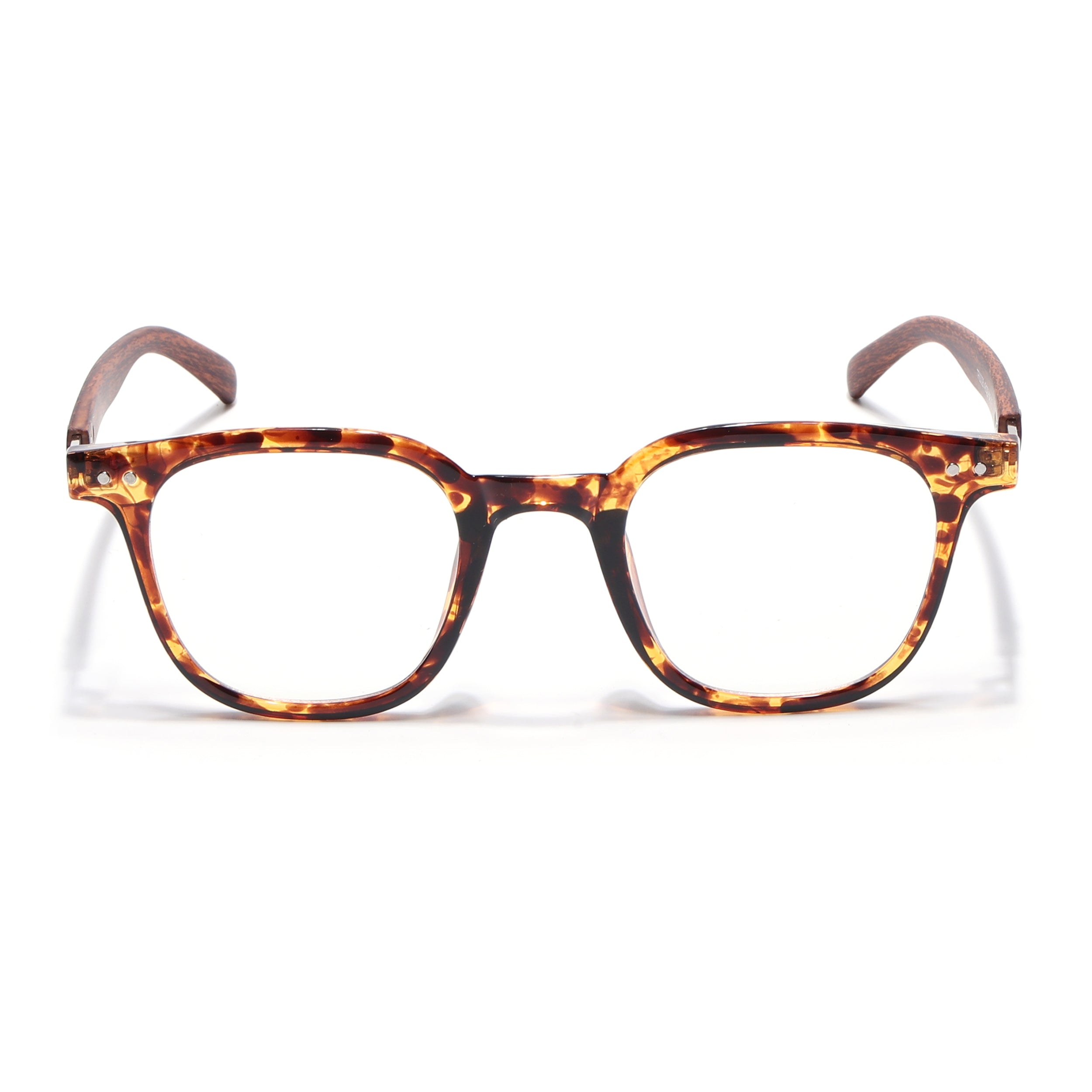 Voyage Brown & Black Square Eyeglasses for Men & Women (TR83026MG3857-C4)
