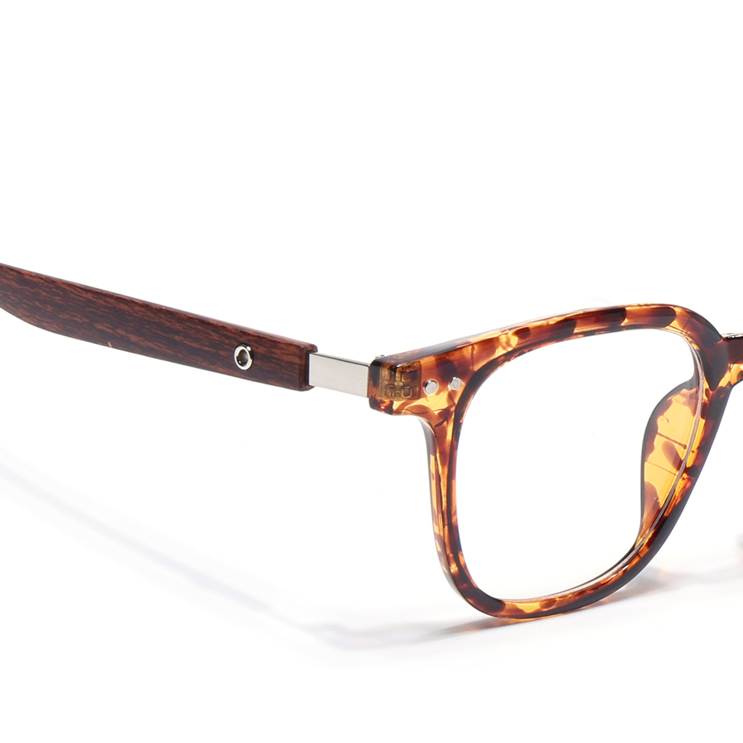 Voyage Brown & Black Square Eyeglasses for Men & Women (TR83026MG3857-C4)