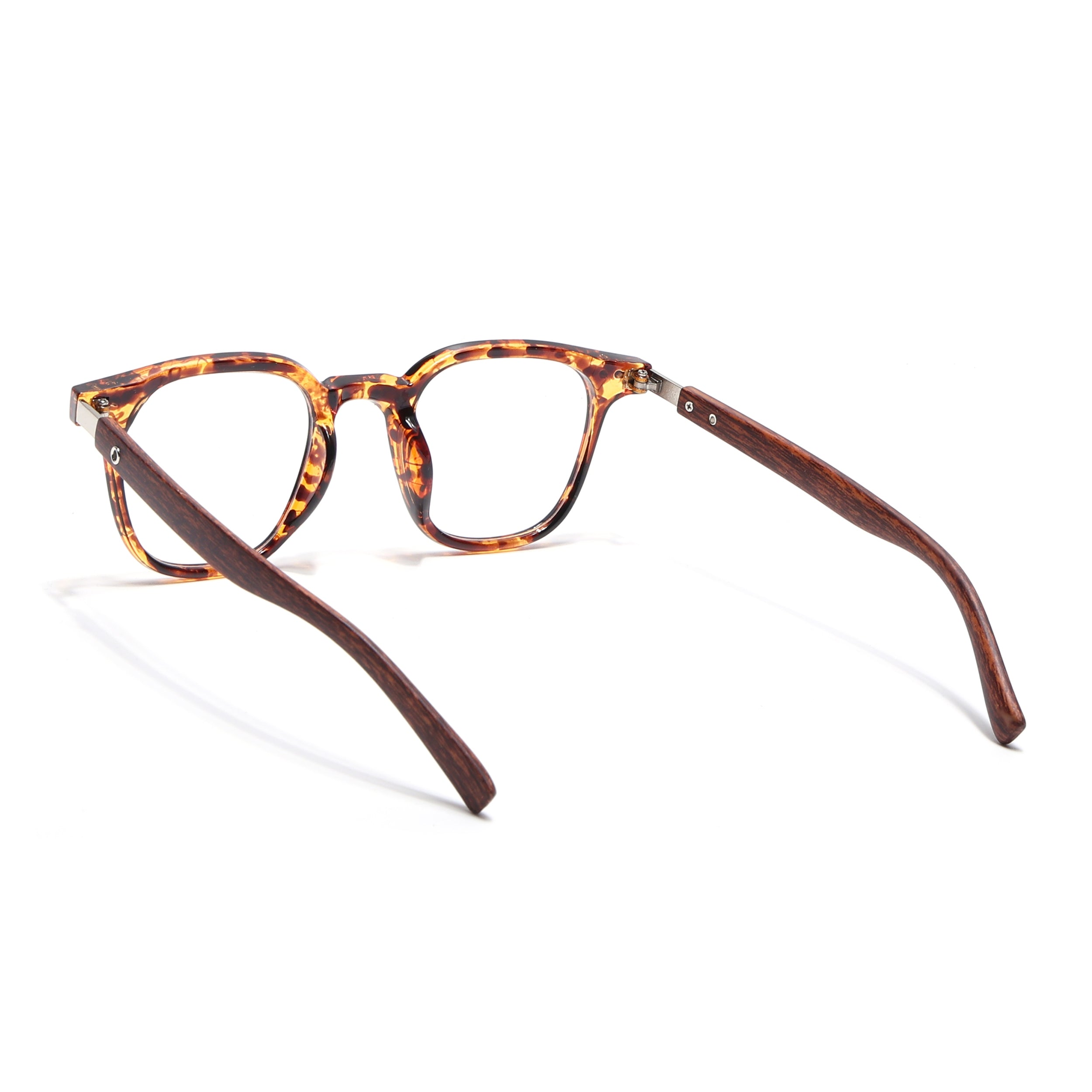 Voyage Brown & Black Square Eyeglasses for Men & Women (TR83026MG3857-C4)