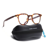 Voyage Brown & Black Square Eyeglasses for Men & Women (TR83026MG3857-C4)