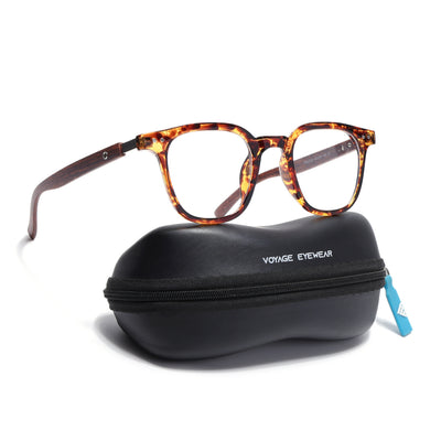 Voyage Brown & Black Square Eyeglasses for Men & Women (TR83026MG3857-C4)