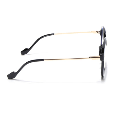Voyage Glam Black Oversize Eyeglasses for Men & Women (TR83027MG3850-C1)