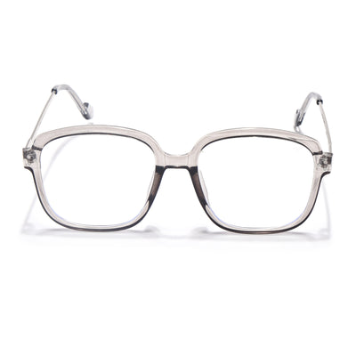 Voyage Glam Grey Oversize Eyeglasses for Men & Women (TR83027MG3852-C3)