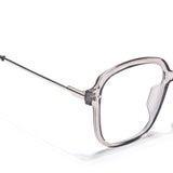 Voyage Glam Grey Oversize Eyeglasses for Men & Women (TR83027MG3852-C3)