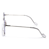 Voyage Glam Grey Oversize Eyeglasses for Men & Women (TR83027MG3852-C3)