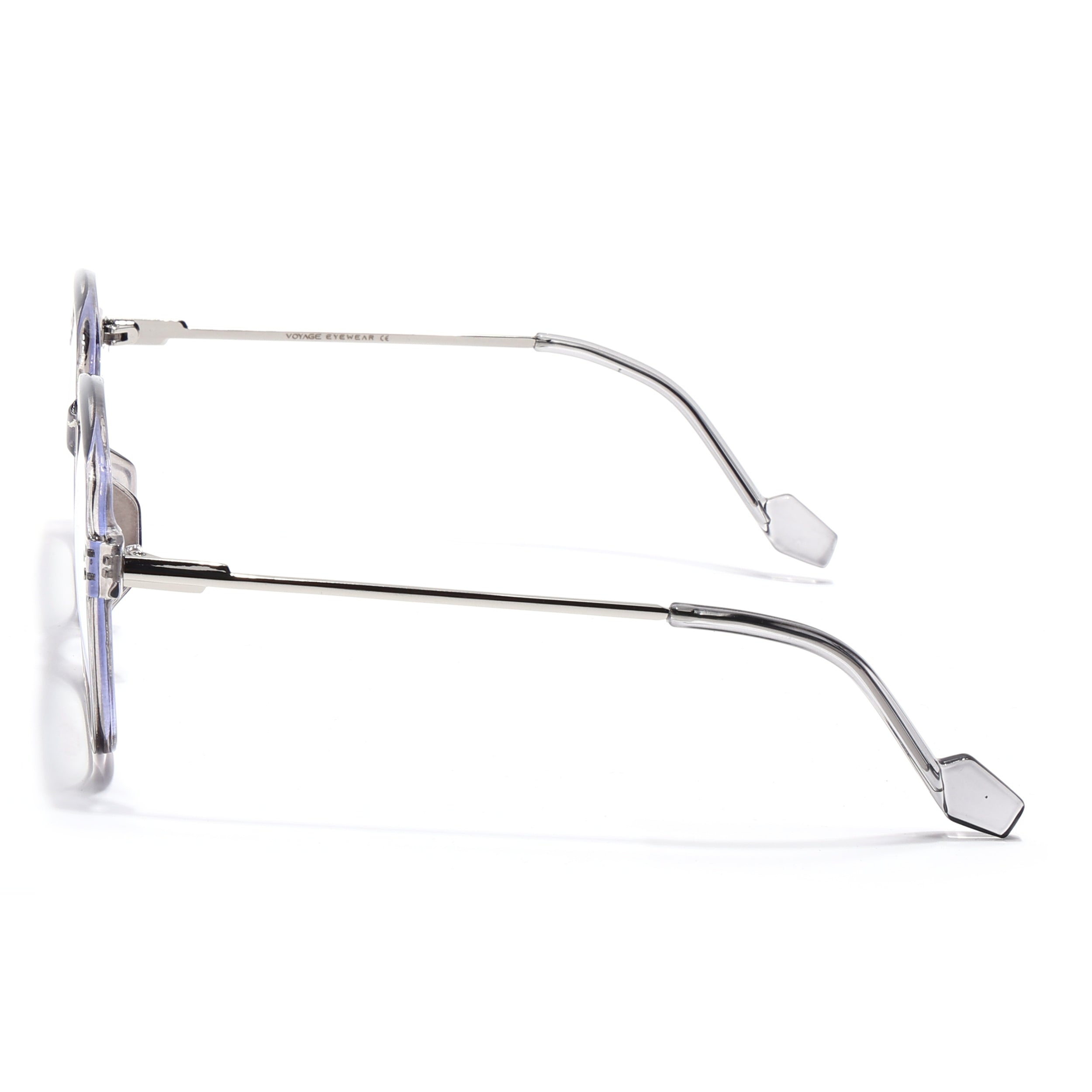 Voyage Glam Grey Oversize Eyeglasses for Men & Women (TR83027MG3852-C3)