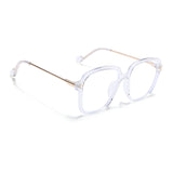 Voyage Glam Clear Oversize Eyeglasses for Men & Women (TR83027MG3853-C4)