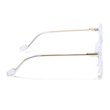 Voyage Glam Clear Oversize Eyeglasses for Men & Women (TR83027MG3853-C4)