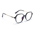 Voyage Glam Shine Black Square Eyeglasses for Men & Women (TR83027MG4678-C5)