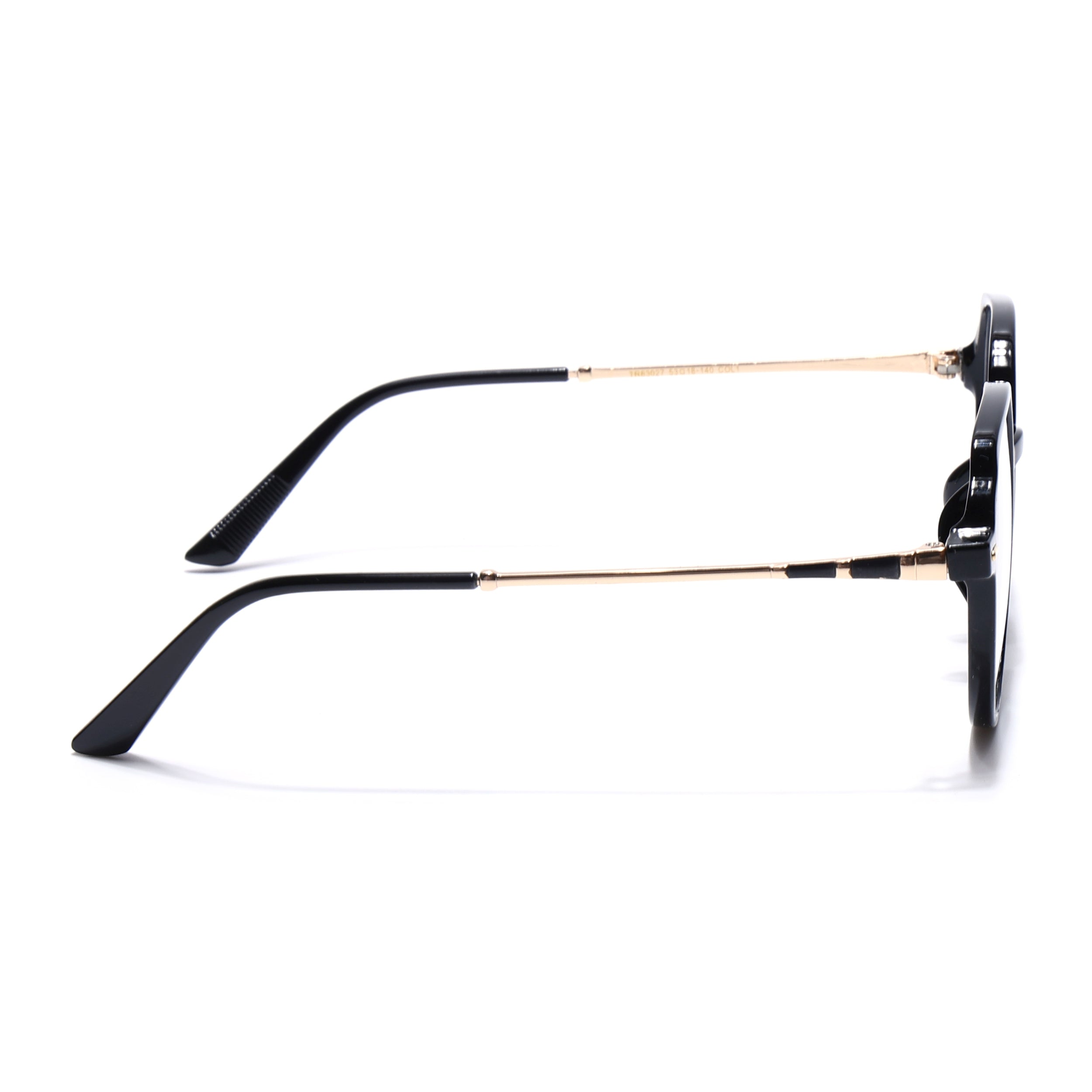 Voyage Glam Shine Black Square Eyeglasses for Men & Women (TR83027MG4678-C5)