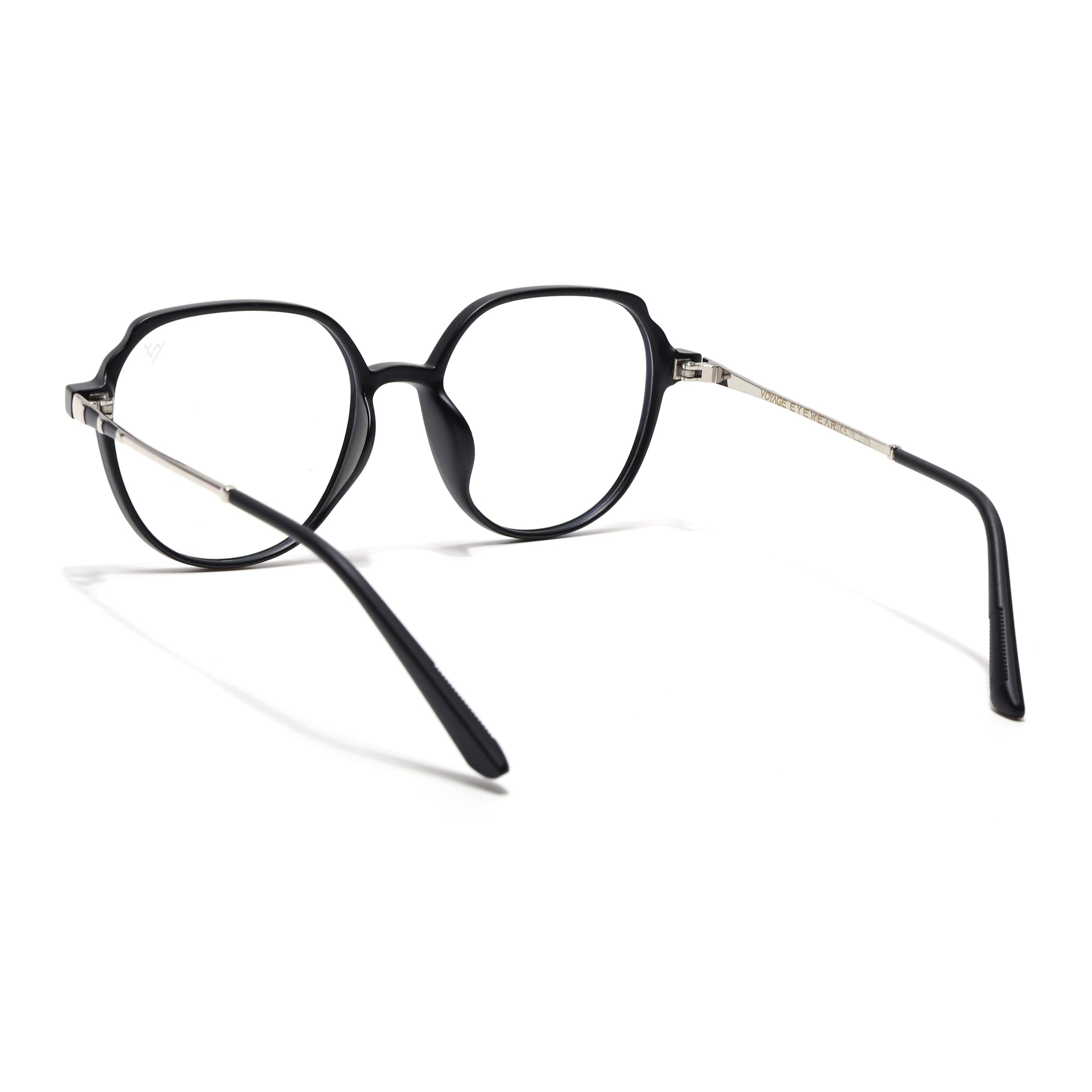 Voyage Glam Matt Black Square Eyeglasses for Men & Women (TR83027MG4679-C6)