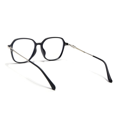 Voyage Glam Matt Black Square Eyeglasses for Men & Women (TR83036MG4835-C2)