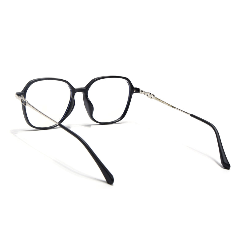 Voyage Glam Matt Black Square Eyeglasses for Men & Women (TR83036MG4835-C2)