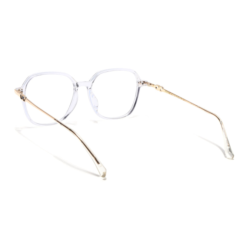 Voyage Glam Transparent Square Eyeglasses for Men & Women (TR83036MG4836-C3)