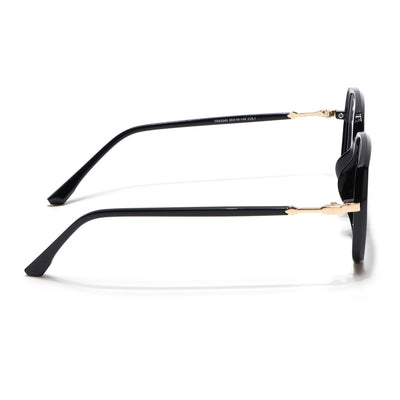 Voyage Glam Shine Black Square Eyeglasses for Men & Women (TR83040MG4683-C1)