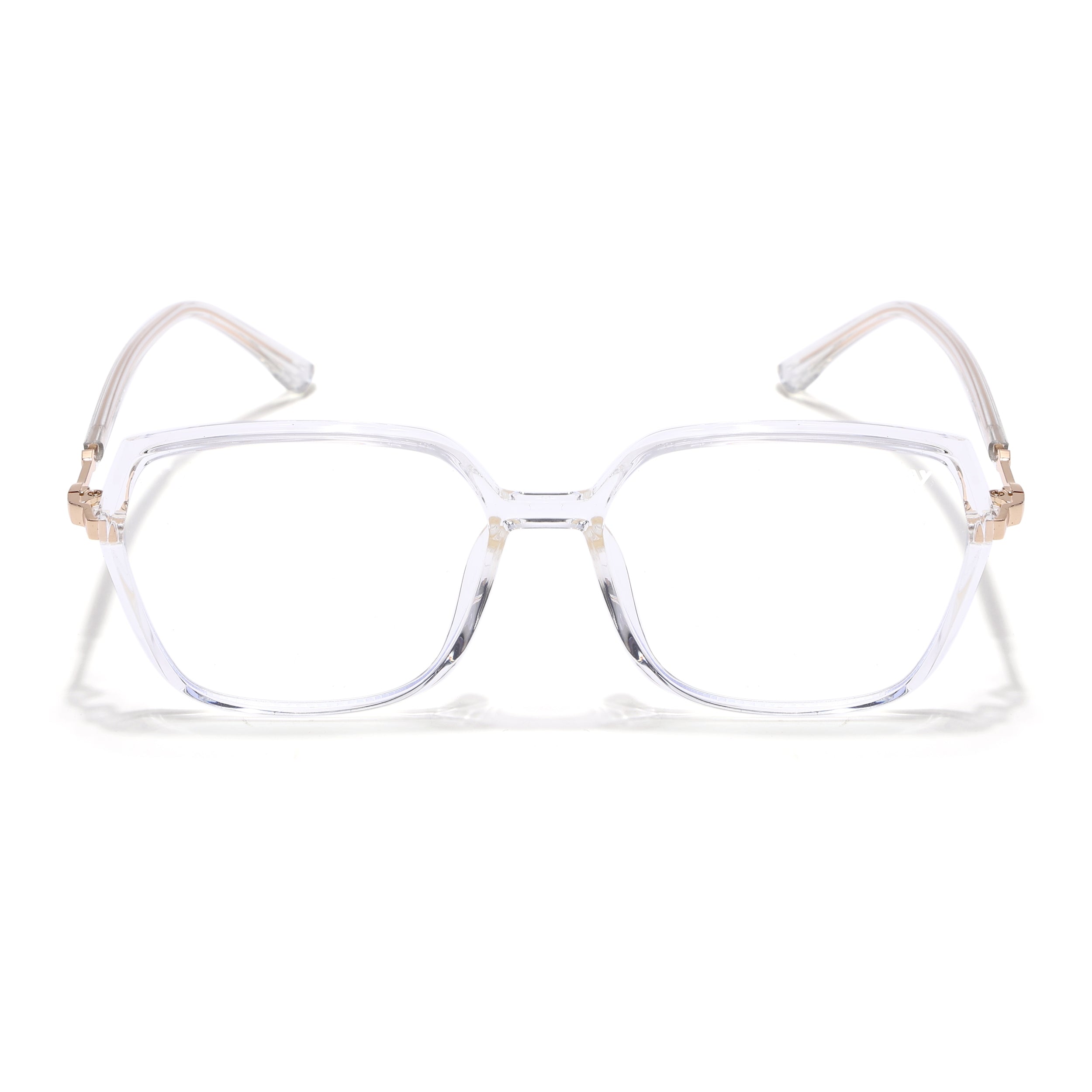 Voyage Glam Transparent Square Eyeglasses for Men & Women (TR83040MG4685-C5)