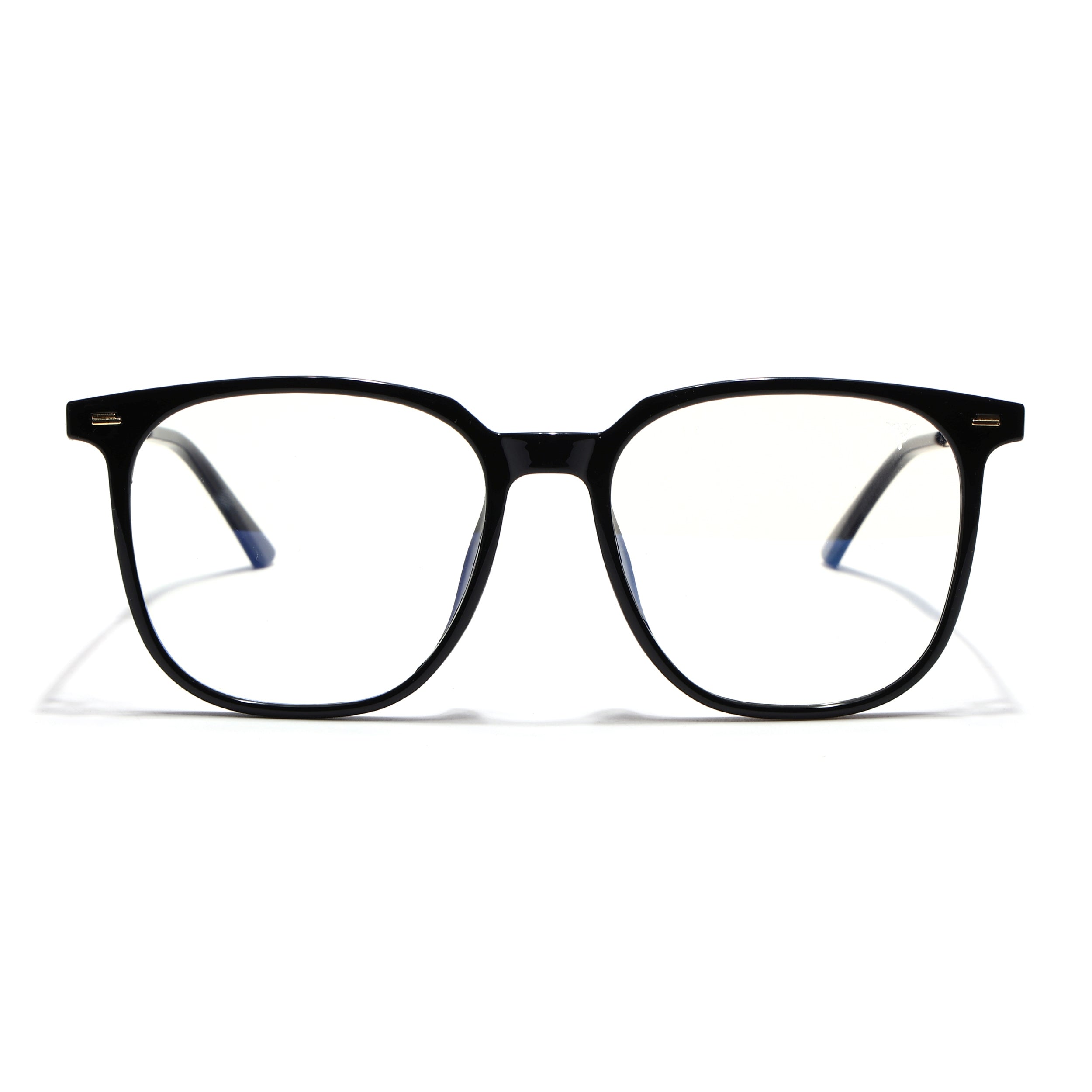 Voyage Shine Black Square Eyeglasses for Men & Women (TR83041MG4840-C1)