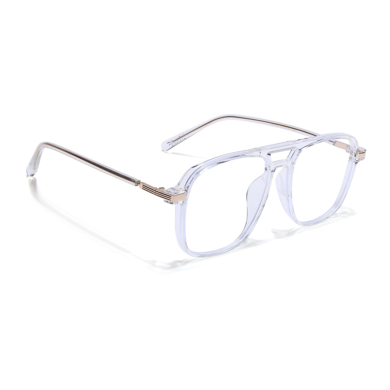 Voyage Maverick Transparent Wayfarer Eyeglasses for Men & Women (TR83045MG4709-C6)