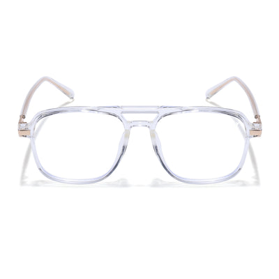 Voyage Maverick Transparent Wayfarer Eyeglasses for Men & Women (TR83045MG4709-C6)