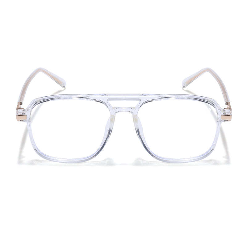 Voyage Maverick Transparent Wayfarer Eyeglasses for Men & Women (TR83045MG4709-C6)