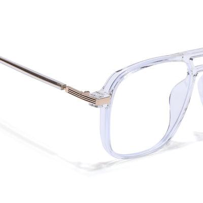 Voyage Maverick Transparent Wayfarer Eyeglasses for Men & Women (TR83045MG4709-C6)