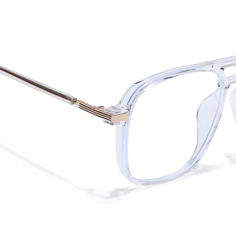 Voyage Maverick Transparent Wayfarer Eyeglasses for Men & Women (TR83045MG4709-C6)