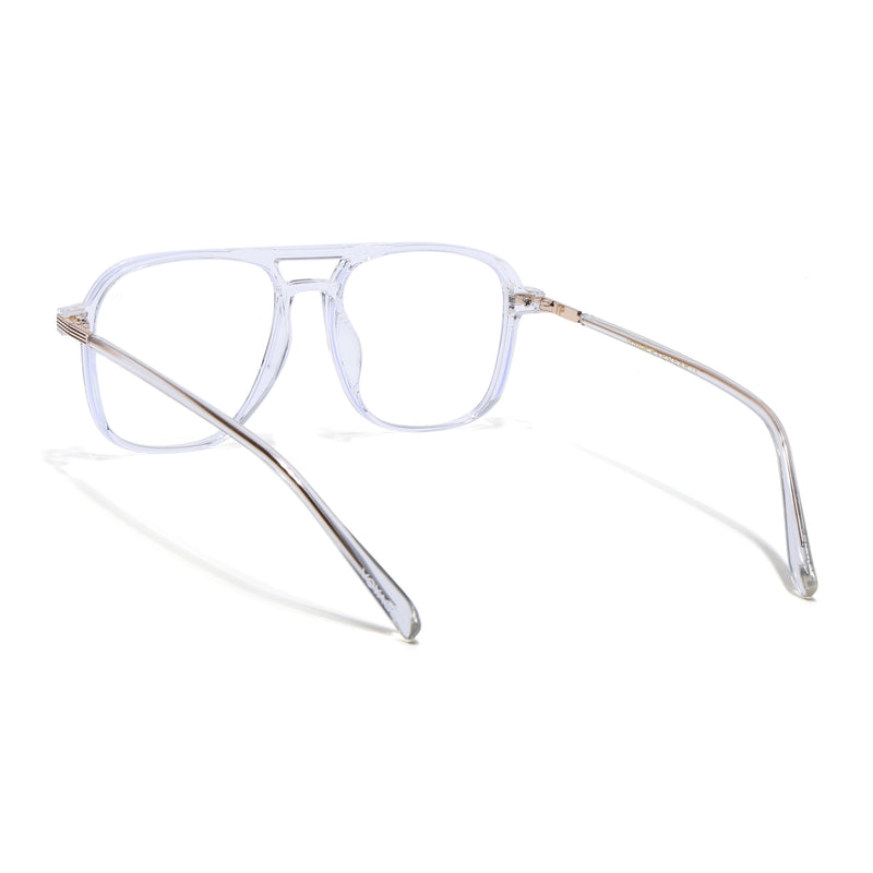 Voyage Maverick Transparent Wayfarer Eyeglasses for Men & Women (TR83045MG4709-C6)