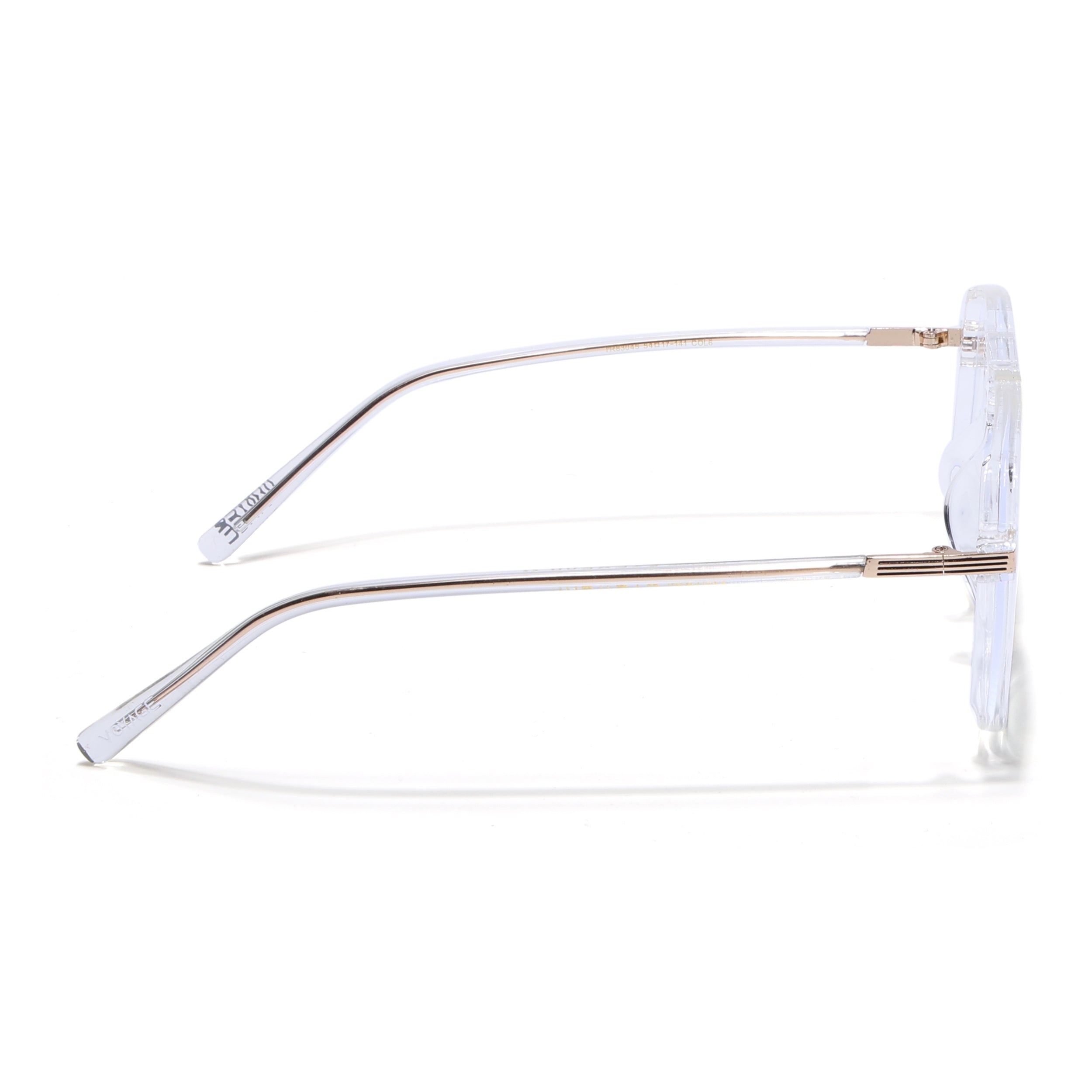 Voyage Maverick Transparent Wayfarer Eyeglasses for Men & Women (TR83045MG4709-C6)