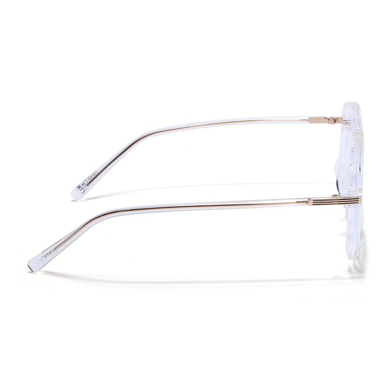 Voyage Maverick Transparent Wayfarer Eyeglasses for Men & Women (TR83045MG4709-C6)