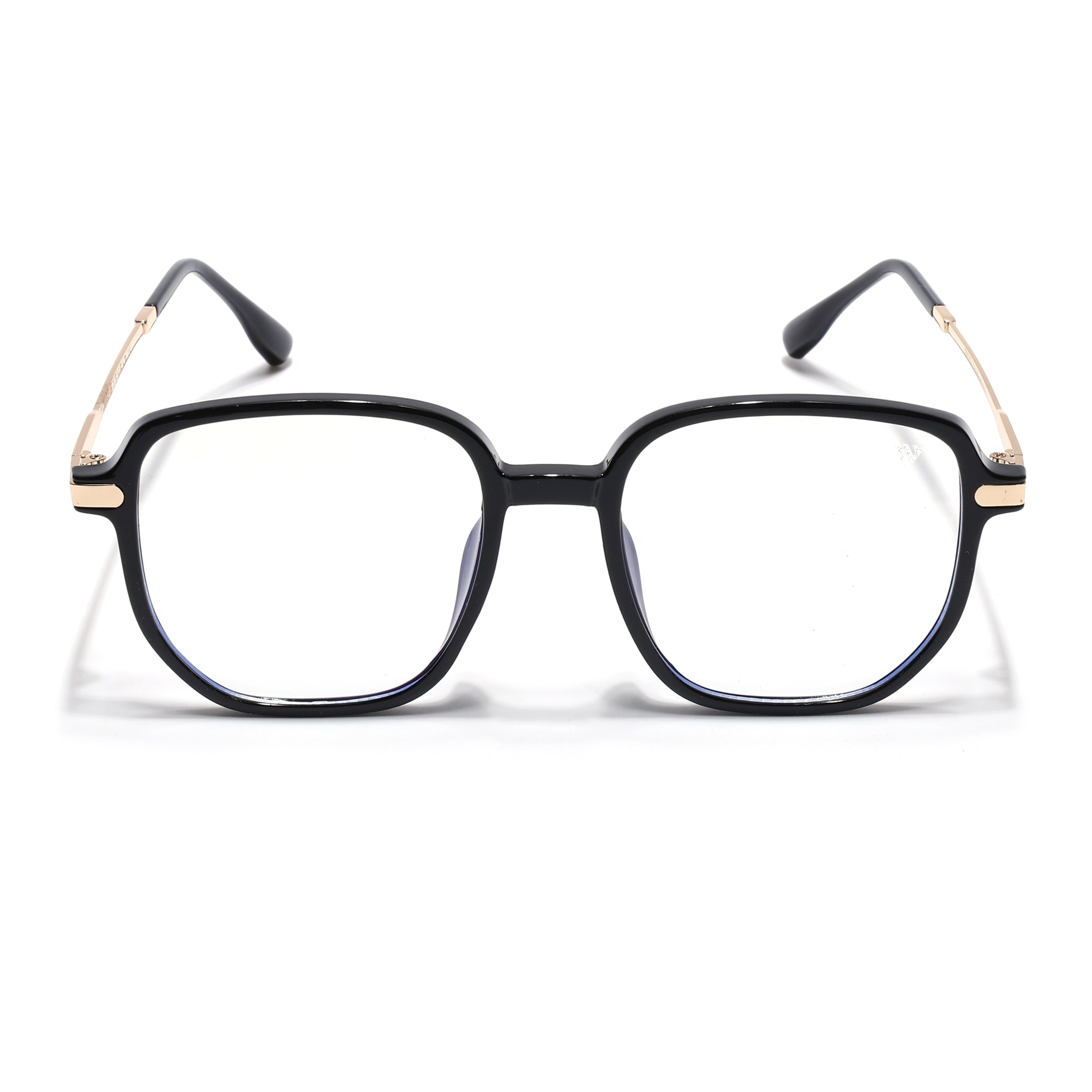 Voyage Black Square Eyeglasses for Men & Women (TR83054MG4966-C1)