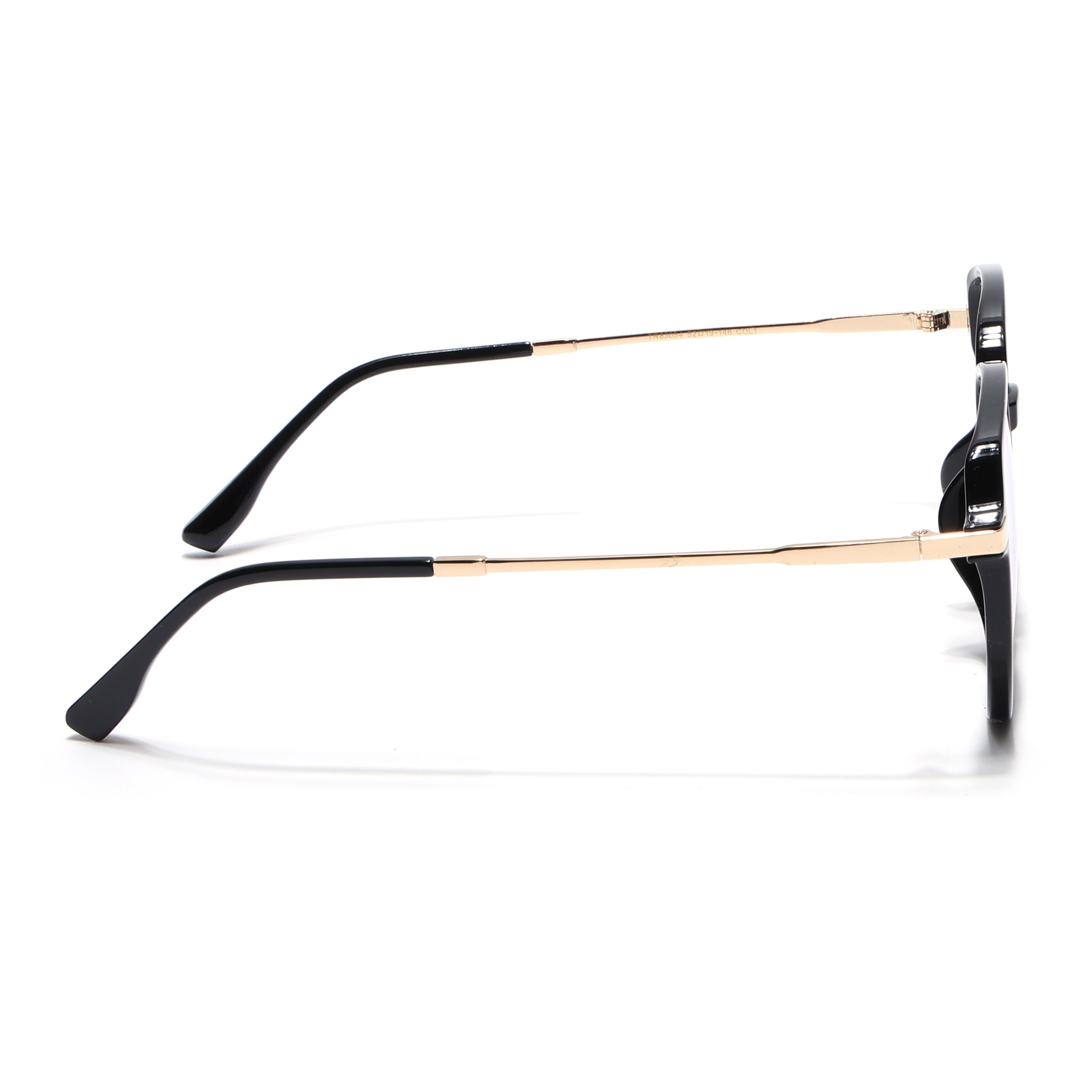 Voyage Black Square Eyeglasses for Men & Women (TR83054MG4966-C1)