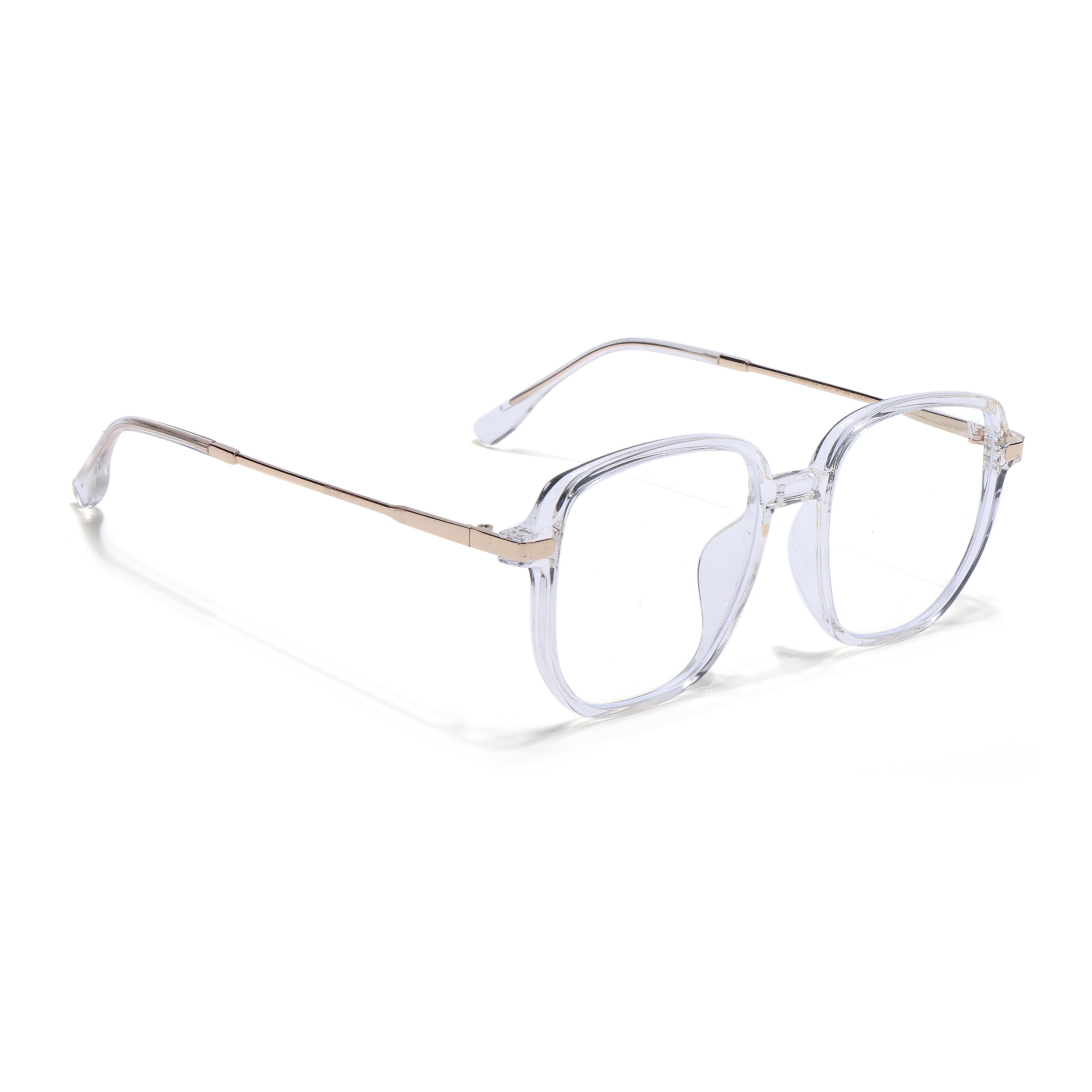 Voyage Transparent Square Eyeglasses for Men & Women (TR83054MG4968-C3)