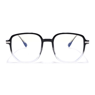 Voyage Black & Clear Square Eyeglasses for Men & Women (TR83054MG4969-C4)