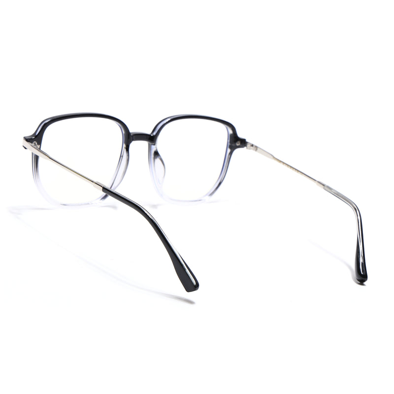Voyage Black & Clear Square Eyeglasses for Men & Women (TR83054MG4969-C4)
