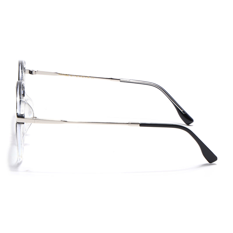 Voyage Black & Clear Square Eyeglasses for Men & Women (TR83054MG4969-C4)
