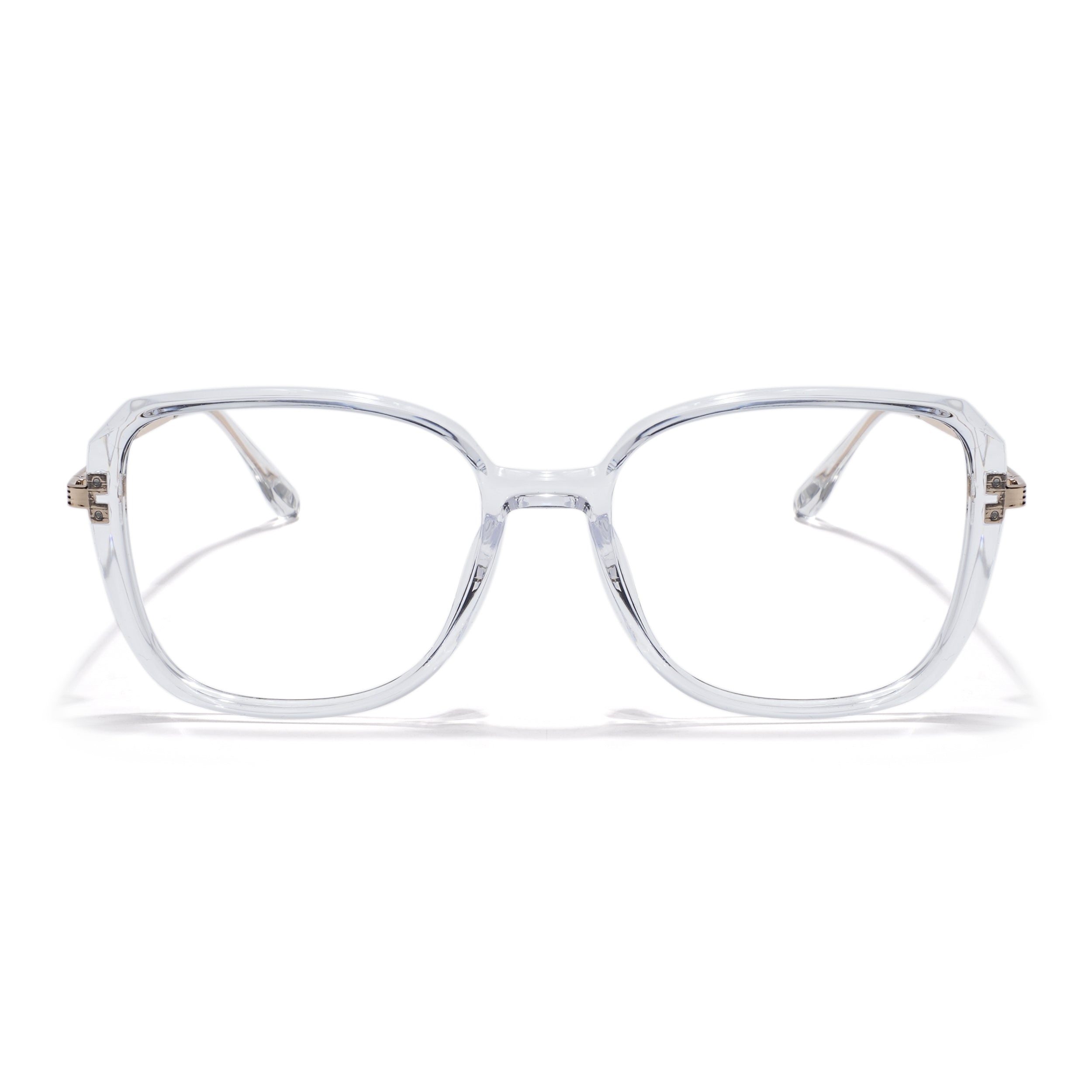 Voyage Transparent Square Eyeglasses for Men & Women (TR83061MG5841-C3)